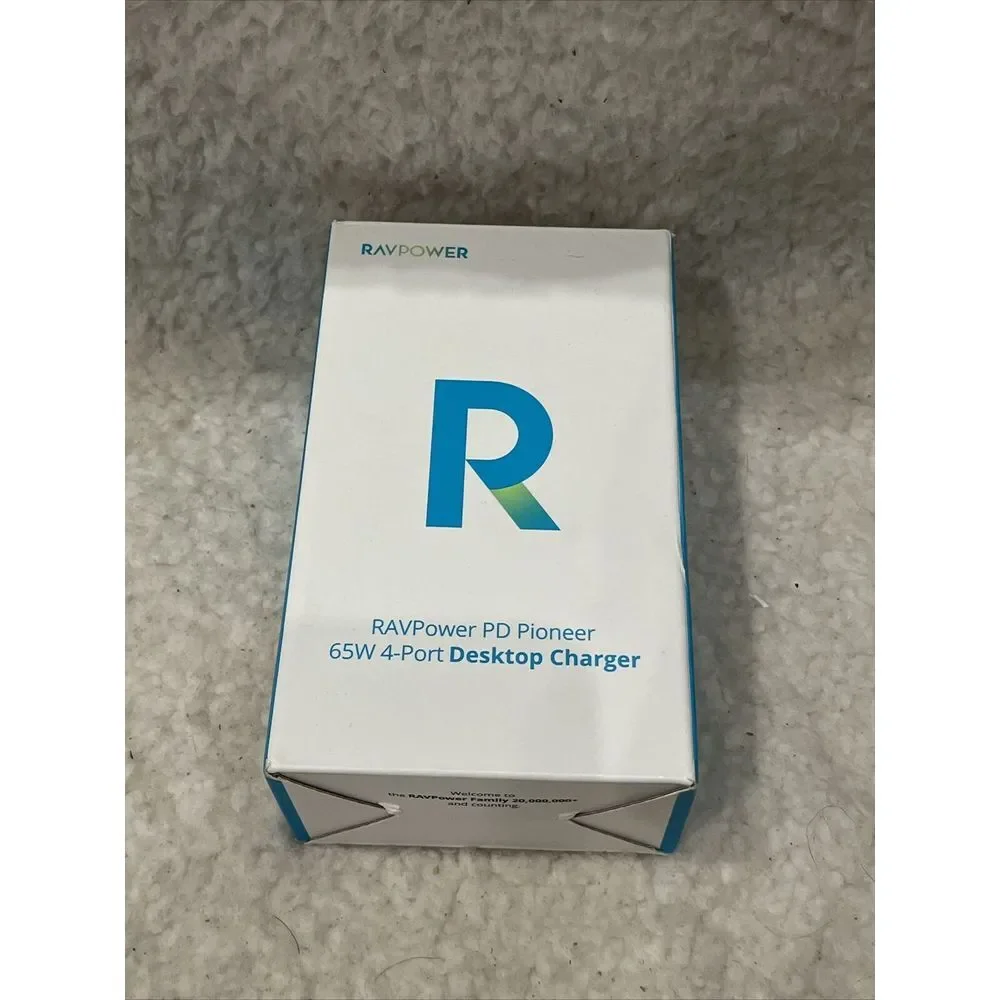 RAVPower PD Pioneer 65W 4-Port Desktop Charger Model RP-PC136 - Brand New